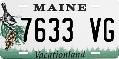 ME license plate 7633VG