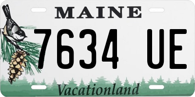 ME license plate 7634UE