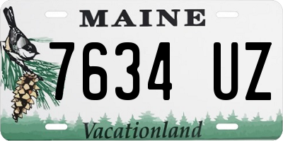 ME license plate 7634UZ