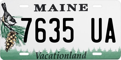 ME license plate 7635UA