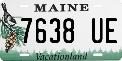 ME license plate 7638UE