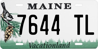 ME license plate 7644TL