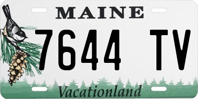 ME license plate 7644TV