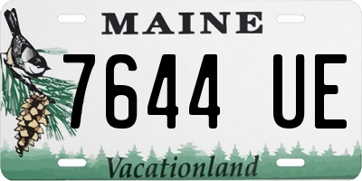 ME license plate 7644UE
