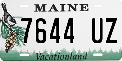 ME license plate 7644UZ