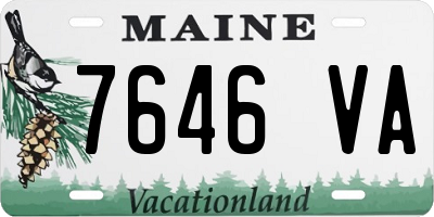 ME license plate 7646VA
