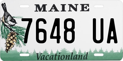 ME license plate 7648UA