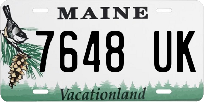 ME license plate 7648UK