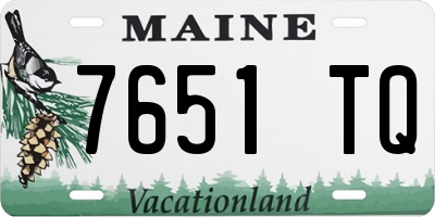 ME license plate 7651TQ