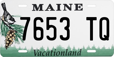 ME license plate 7653TQ