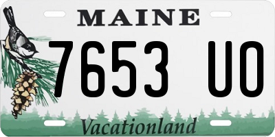 ME license plate 7653UO
