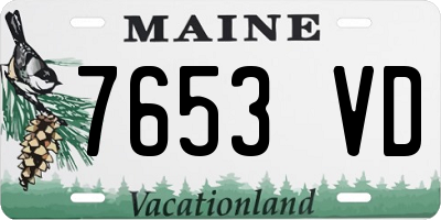 ME license plate 7653VD