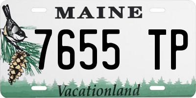 ME license plate 7655TP