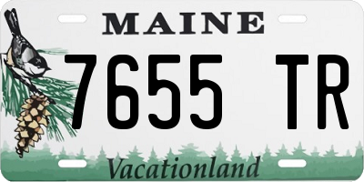 ME license plate 7655TR