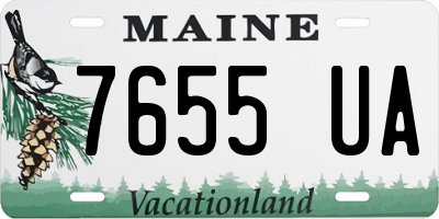 ME license plate 7655UA