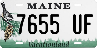 ME license plate 7655UF