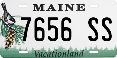 ME license plate 7656SS