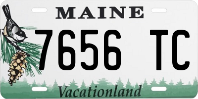 ME license plate 7656TC