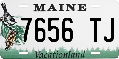 ME license plate 7656TJ
