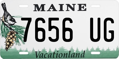 ME license plate 7656UG