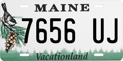 ME license plate 7656UJ
