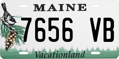 ME license plate 7656VB