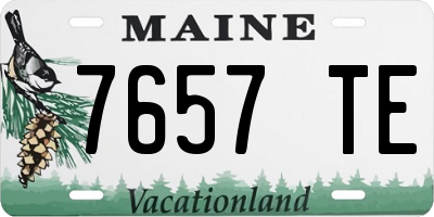 ME license plate 7657TE