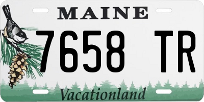 ME license plate 7658TR