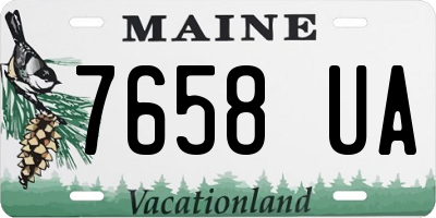 ME license plate 7658UA