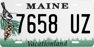 ME license plate 7658UZ