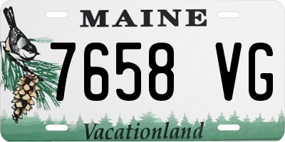 ME license plate 7658VG