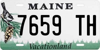 ME license plate 7659TH