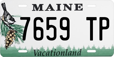 ME license plate 7659TP