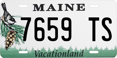 ME license plate 7659TS