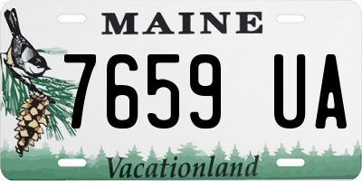 ME license plate 7659UA
