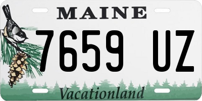 ME license plate 7659UZ