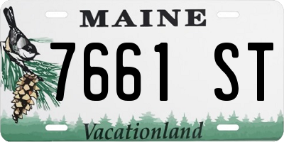 ME license plate 7661ST