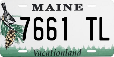 ME license plate 7661TL