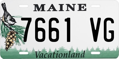 ME license plate 7661VG