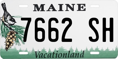 ME license plate 7662SH