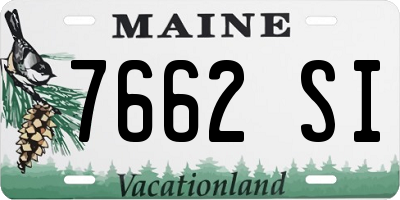 ME license plate 7662SI