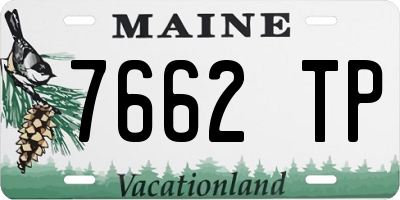ME license plate 7662TP