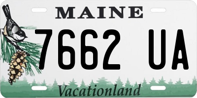 ME license plate 7662UA