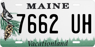 ME license plate 7662UH