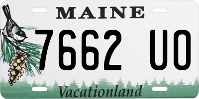 ME license plate 7662UO