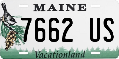 ME license plate 7662US