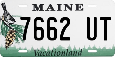 ME license plate 7662UT