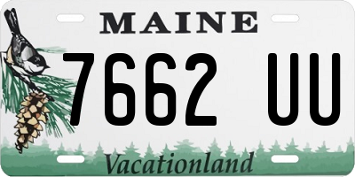 ME license plate 7662UU