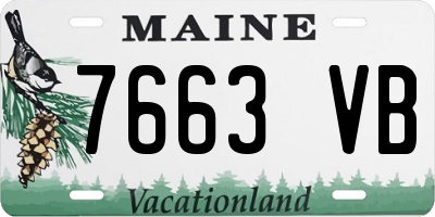 ME license plate 7663VB