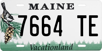 ME license plate 7664TE